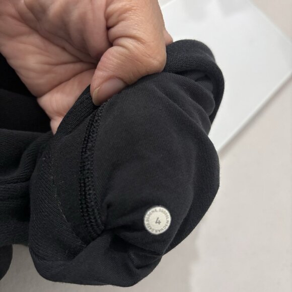 Lululemon High Rise Black Women Joggers Size 4 Heavyweight - Picture 9 of 12